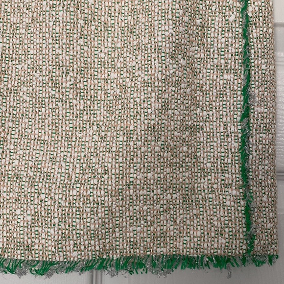 J. Crew Cream Glimmer Tweed Mini Skirt Size 0 - Picture 5 of 10